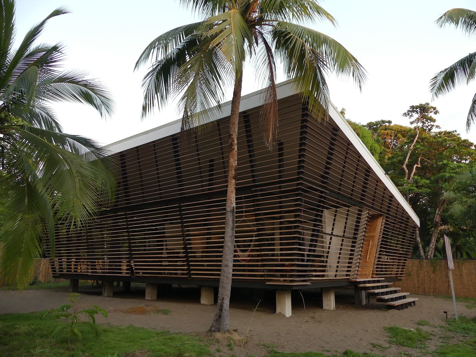 No-Footprint House exterior among trees