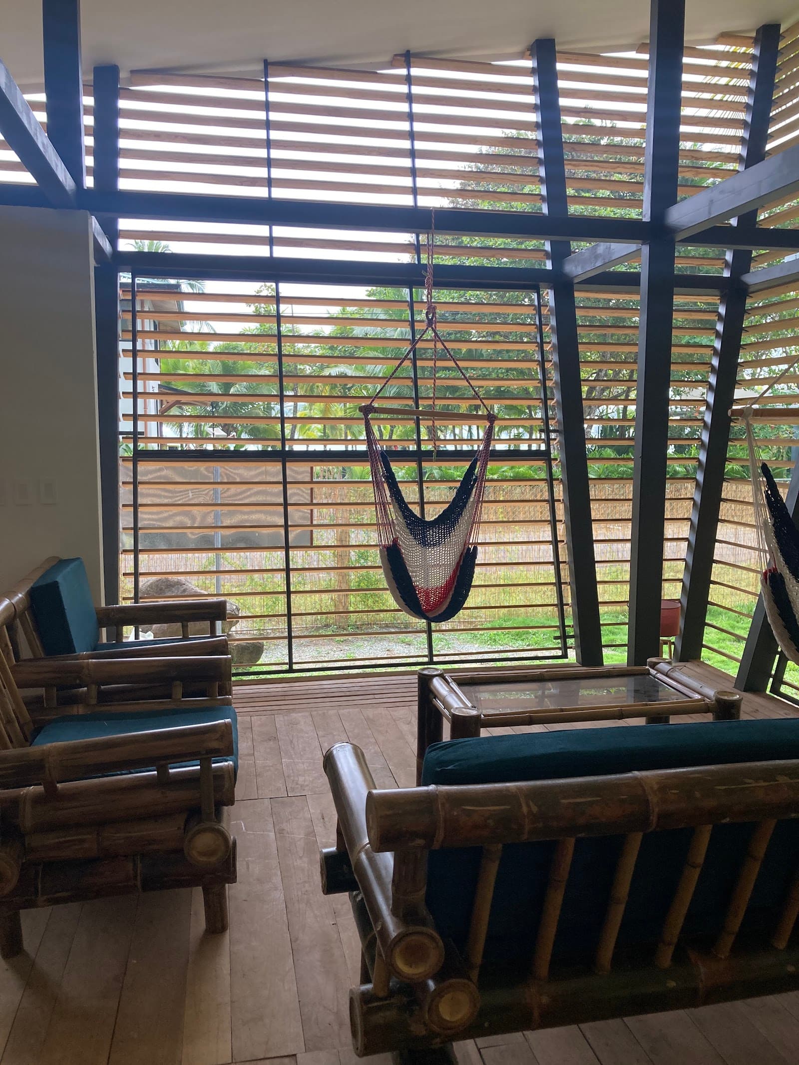 Hammocks at the No-Footprint House