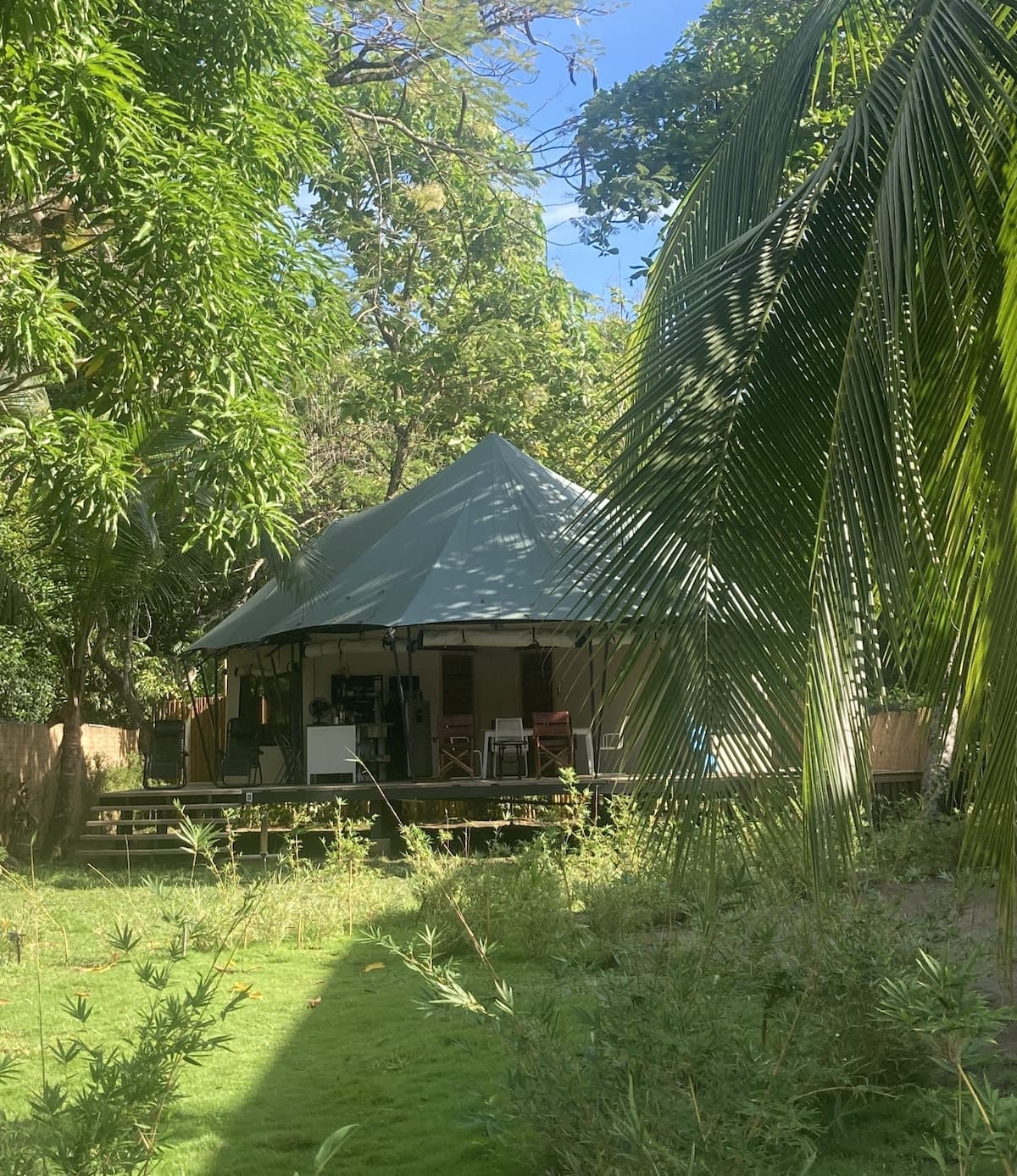 Safari Tent with Pool 1, exterior view